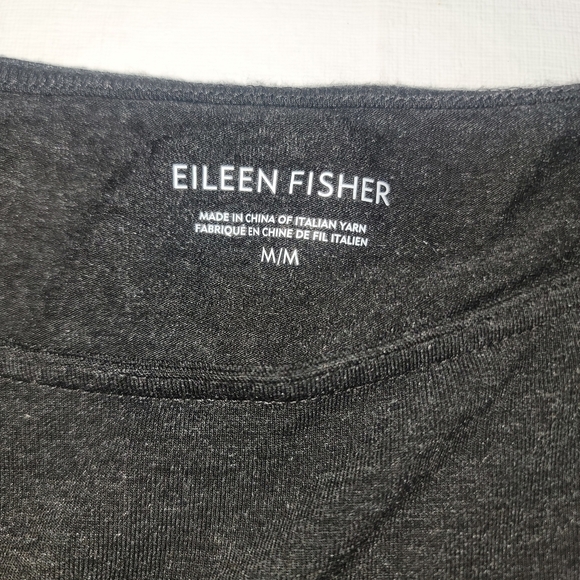Eileen Fisher size medium black tank top. NWT hem is high low - Picture 2 of 10